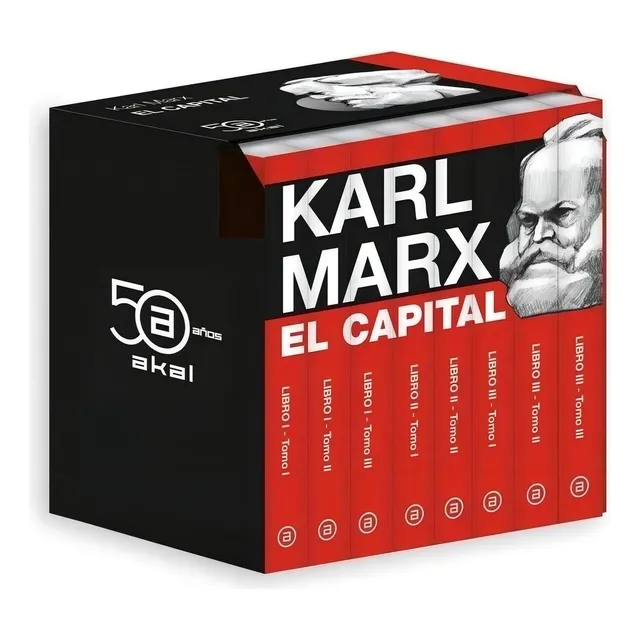 Libro: El Capital (estuche Obra Completa). Marx, Karl. Akal