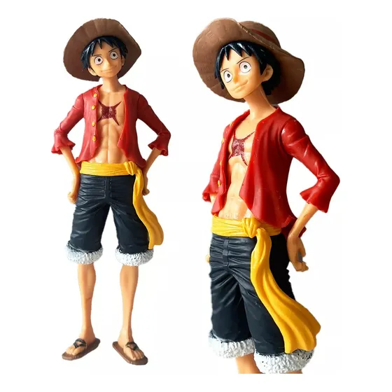 One Piece Brinquedo Monkey D Luffy Boneco Estátua 18cm