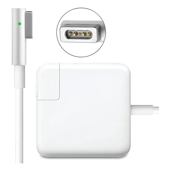 Cargador 60W MagSafe 1 Tipo L Para MacBook Pro 13'' 15'' A1344 Compatible 2009-2012 Alta Calidad Con LED Indicador | Cuotas sin interés