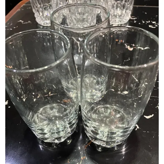6 Vasos De Fino Vidrio