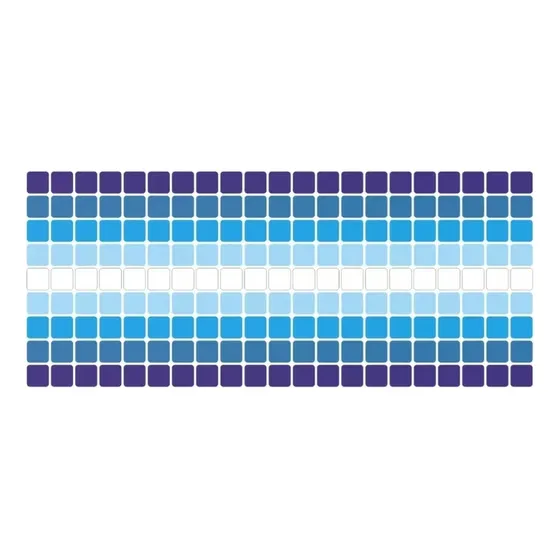Cenefa Mosaico Veneciano Para Alberca / Mod: Degradado 1 Mt