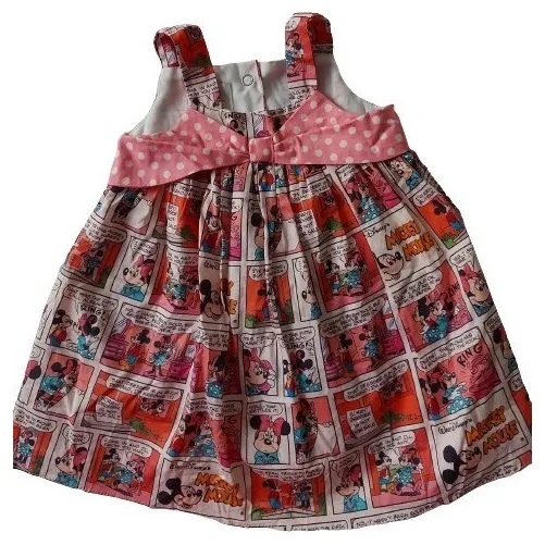 Vestido De Mickey Y Minnie Mouse Para Niña De 12 M. Disney