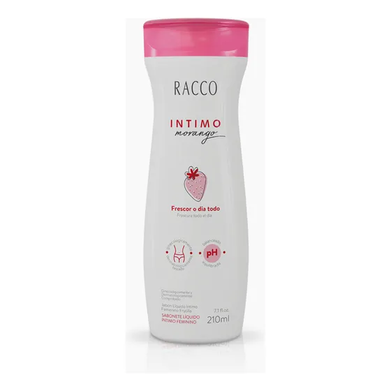 Sabonete Intimo Morango Racco 210ml Ph Balanceado Feminino