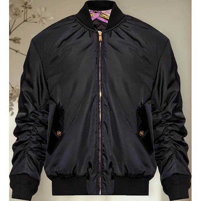 Versace Chaqueta Reversible Acolchada Negra / Multicolor M L