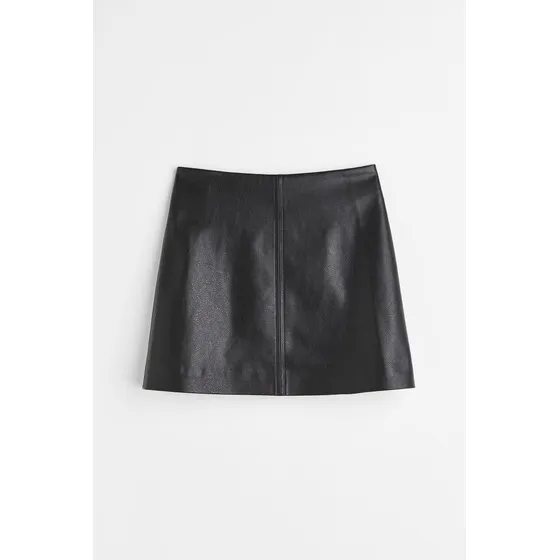 Falda De Cuerina H&m
