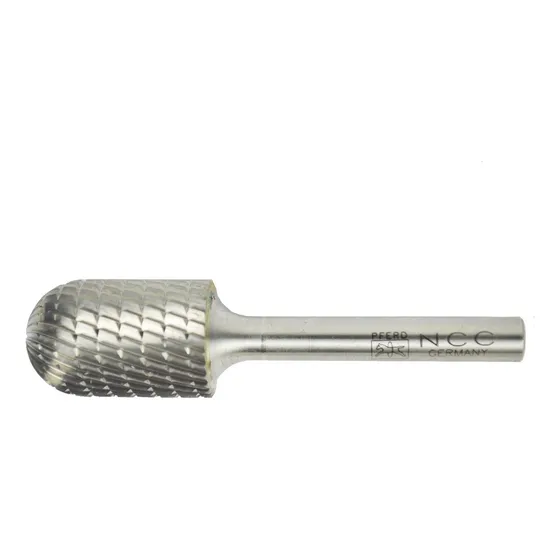 Lima Rotativa Cilíndrica Arredondada 10x20mm Haste 6mm Pferd