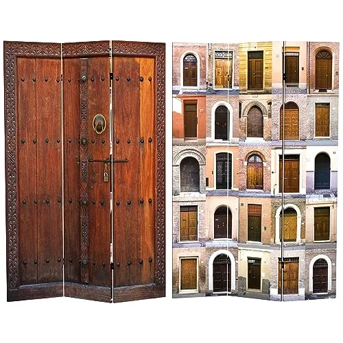 Separador De Ambientes De Lona Con Puertas Dobles De 6 Pies