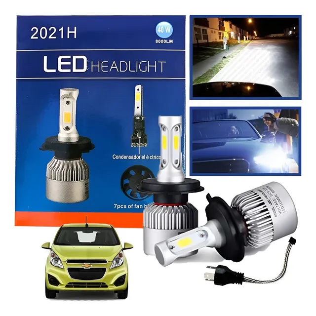 Focos Delanteros Hiperled Spark Altas Y Bajas 4 Caras