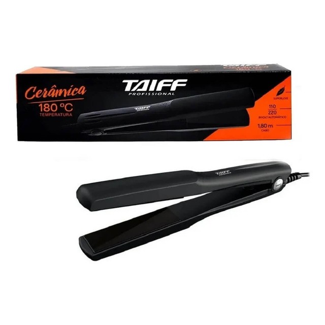 Chapinha Prancha Taiff Cerâmica Preta 110v/220v Bivolt Nf Chapinha Prancha Taiff Cerâmica Preta 110v/220v Bivolt Nf