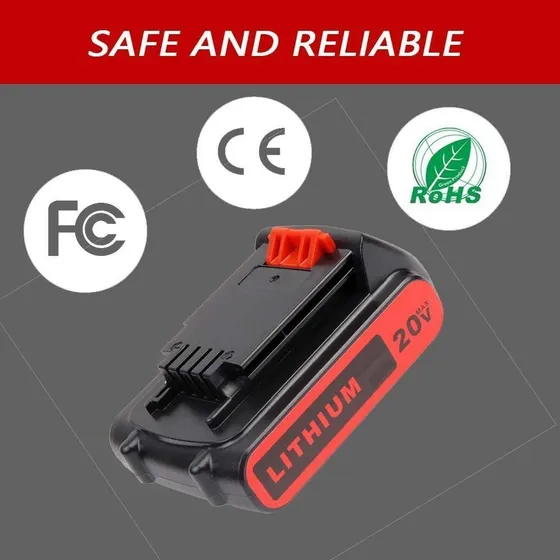 Lbxr20 2.5ah Reemplazo Para Black And Decker 20v Batería De