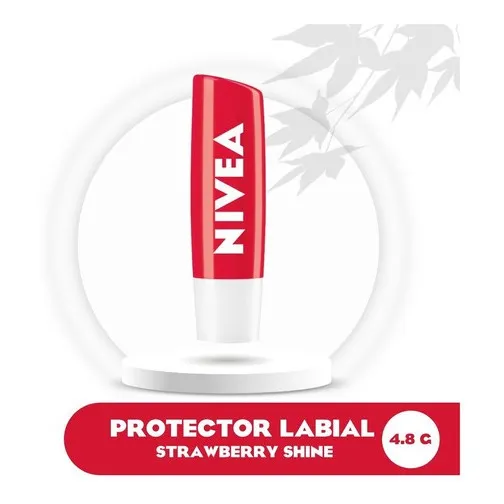Protector Labial Nivea Strawberry Shine 4.8 G