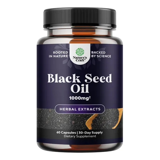 Cápsulas Veganas De Aceite De Semillas Negras Supplement Nat