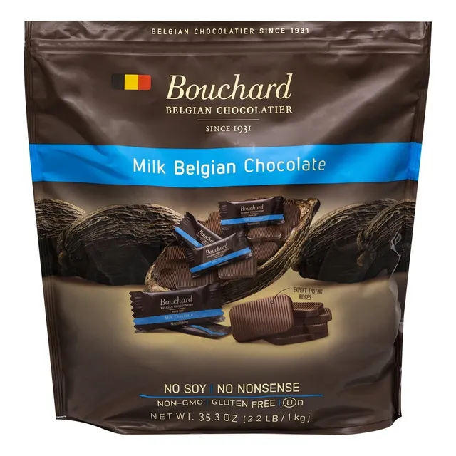Napolitanas Leche Belga Bouchard 1kg Chocolate