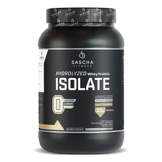 Proteína en Polvo Sascha Fitness Hydrolyzed Whey Protein Isolate Sabor Caramelo | Cuotas sin interés
