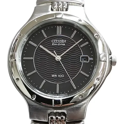 7/30 ぴろ様 Reloj Citizen Hombre Aw0081-54l Premium Eco-drive Azul Plateado