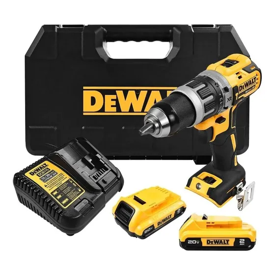 Rotomartillo Dewalt Dcd796 20v Brushless 1 bateria 2ah y cargador, Color Amarillo.