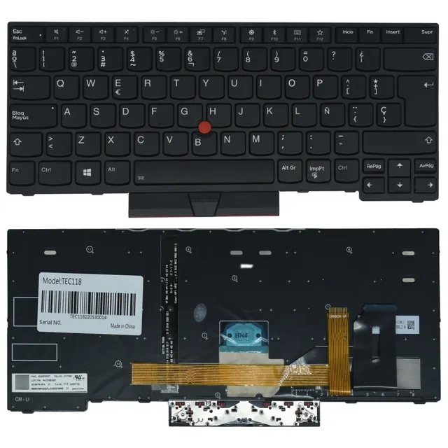 Teclado Lenovo Thinkpad E480 T490 E490 L380 Español