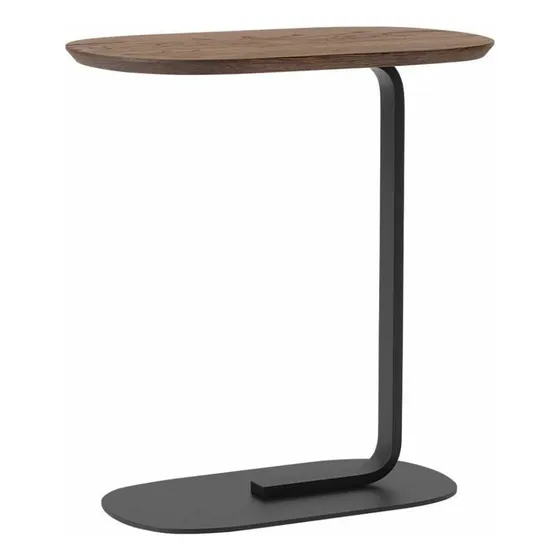 Mesa Auxiliar De Arrime Mdf Y Metal Para Sillón