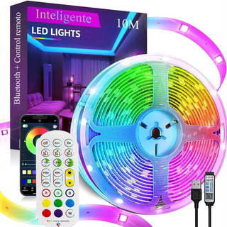 Tiras De Luces Led 5050 Rgb 10m App Bluetooth Control Usb Tiras De Luces Led 5050 Rgb 10m App Bluetooth Control Usb