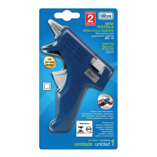 Pistola De Cola Quente Apl10, 7w, Bivolt, Bico Fino Tilibra Pistola De Cola Quente Apl10, 7w, Bivolt, Bico Fino Tilibra