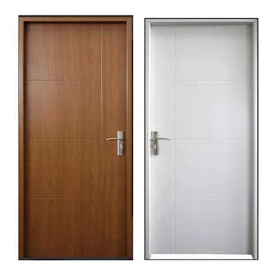 Waluminio Mdf puertas interiores en terminación pvc madera nuevas color marrón
