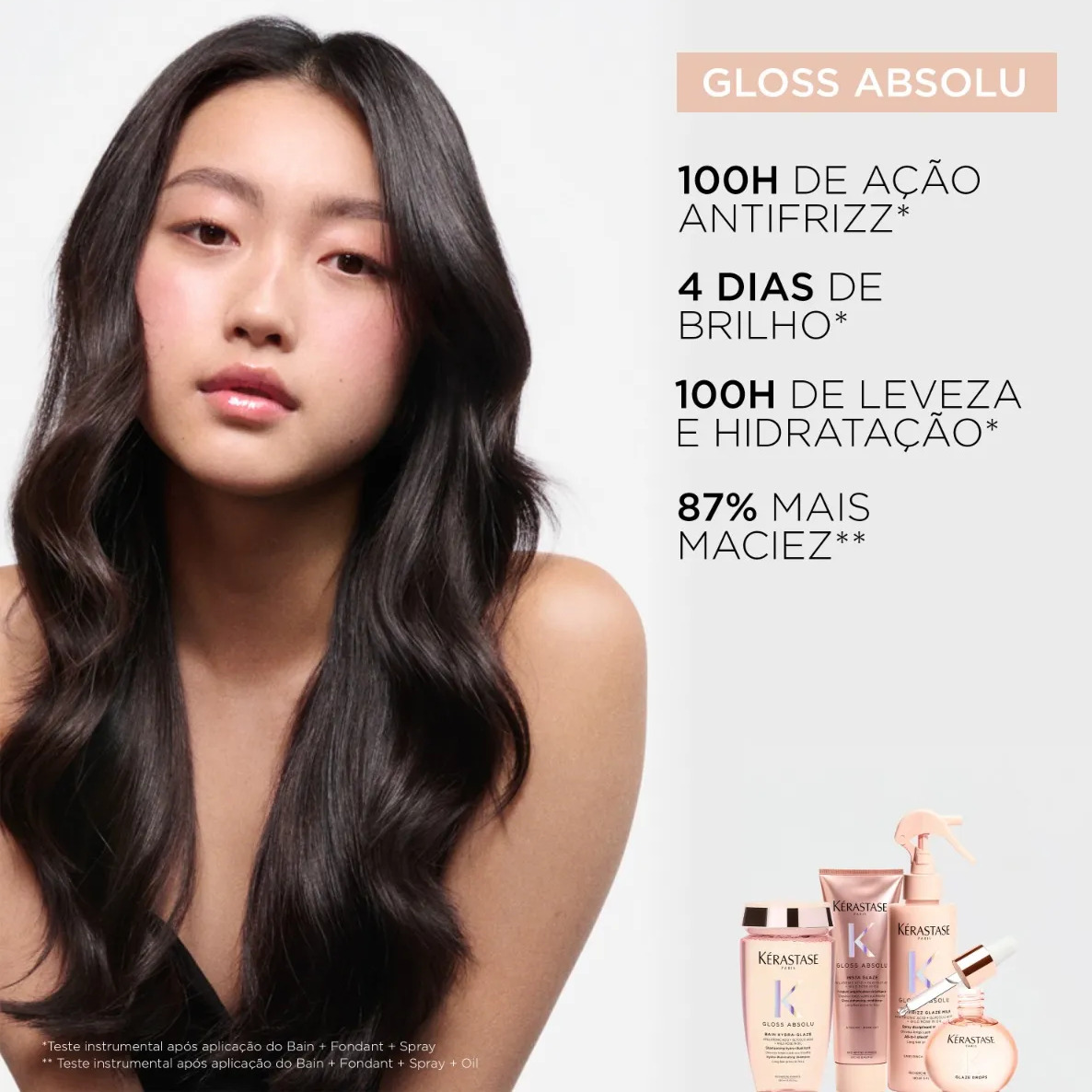 Spray Kérastase Gloss Absolu Anti-frizz Glaze Milk 45ml
