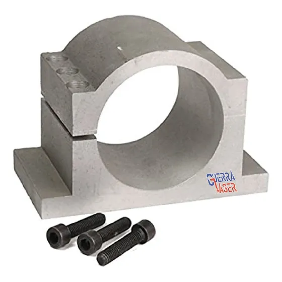 Soporte Abrazadera Base Motor Husillo Spindle Cnc Router 8cm