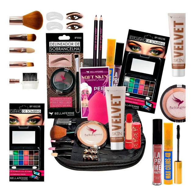 Combo Mix Pele Clara Maquiagens Pincéis Necessaire Promoção Combo Mix Pele Clara Maquiagens Pincéis Necessaire Promoção