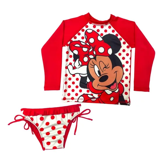 Conjunto De Minnie Mouse - Traje De Baño