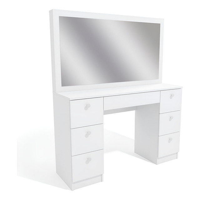 Penteadeira Ditália 7 Gavetas Pe-80 Cor Branco Penteadeira Ditália 7 Gavetas Pe-80 Cor Branco