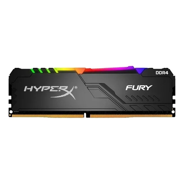 Memoria RAM Fury DDR4 RGB gamer color negro 16GB 1 HyperX HX426C16FB3A/16