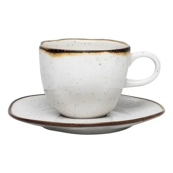 Xícara Chá Pires Porcelana Ryo Oxford 220ml Maresia Avulso