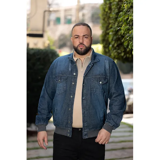 Jaqueta Masc Plus Size Com Punho Moletom