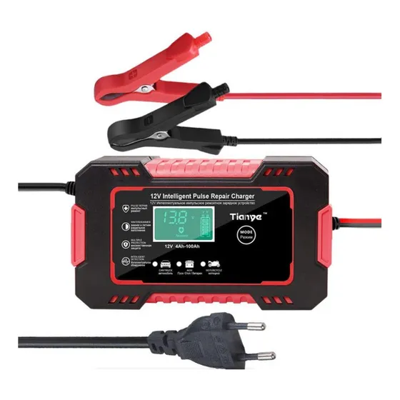 Cargador De Bateria Inteligente Auto Moto Reparador Pulso