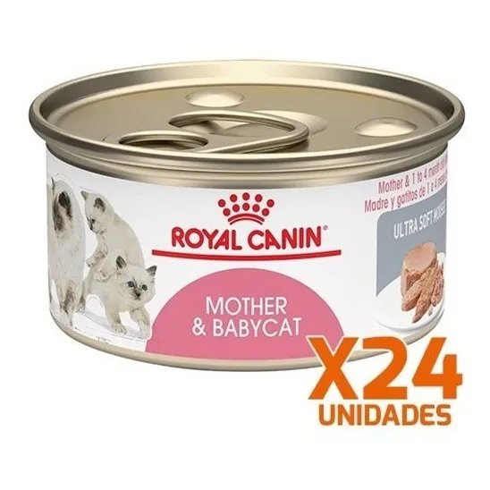 24 X Latas Royal Canin Gatito Mother Babycat 145gr. Np