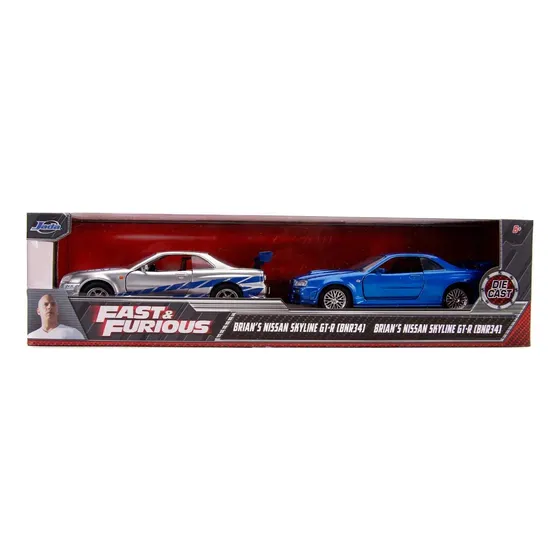 Jada Fast And Furious Brian's Nissan Skyline Gt-r R34 N Gt-r