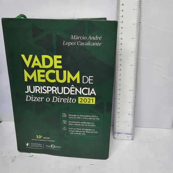 Livro Vade Mecum De Jurisprudência: Dizer O Direito - Márcio André Lopes Cavalcante - Editora Juspodivm - 10a Edição - 2021  Banh05