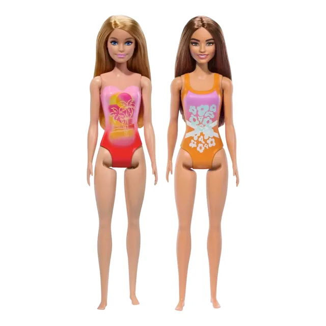 Barbie Fashion & Beauty Muñeca Playa Con Traje De Baño 2 Pzs