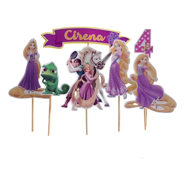Cake Topper Rapunzel Adorno Para Tortas