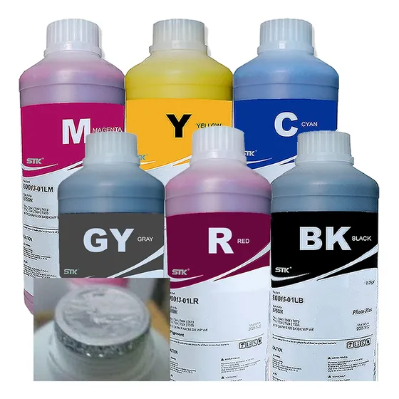 6x 500ml Tinta Foto Plus Para Impressora Canon Max G610 G510 Tinta Preto Magenta Amarelo Ciano Red Gray
