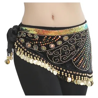 Pañuelo De La Cadera Para Danza Del Vientre, Falda Con Pañuelo De La Cadera Para Danza Del Vientre, Falda Con