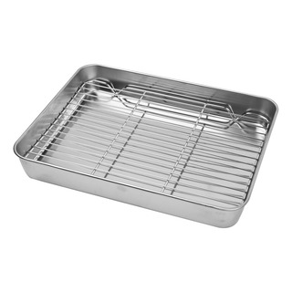 Bandejas De Horno Rectangulares De Acero Inoxidable, 28 X 22 Bandejas De Horno Rectangulares De Acero Inoxidable, 28 X 22