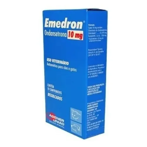 Emedron 10mg - Antiemetico P/ Cães E Gatos Agener