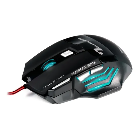 Mouse Gamer X7 Led RGB 2400dpi Ergonômico Preto
