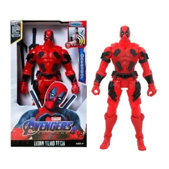 Muñeco Deadpool Con Luz Y Sonido - Grande 30cm Aprox