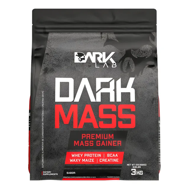 Hipercalórico Dark Mass 3kg Dark Lab Sabor Baunilha