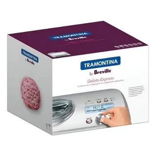 MĂĄquina De Sorvete Tramontina Gelato Express Breville Com Capacidade De 1l - 220v MĂĄquina De Sorvete Tramontina Gelato Express Breville Com Capacidade De 1l - 220v