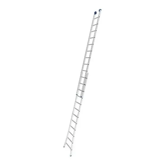 Escalera Aluminio 3 Func 24 Peldaños Extensible Tijera 2x12 Color Plateado