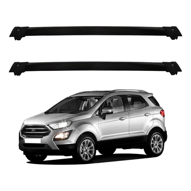 Travessa Rack Teto Preta Track Ecosport 2018 2019 2020 2021