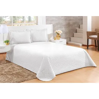 Kit Cobre Leito Veneza Queen 3 Peças Colcha Lisa Cama Box Kit Cobre Leito Veneza Queen 3 Peças Colcha Lisa Cama Box